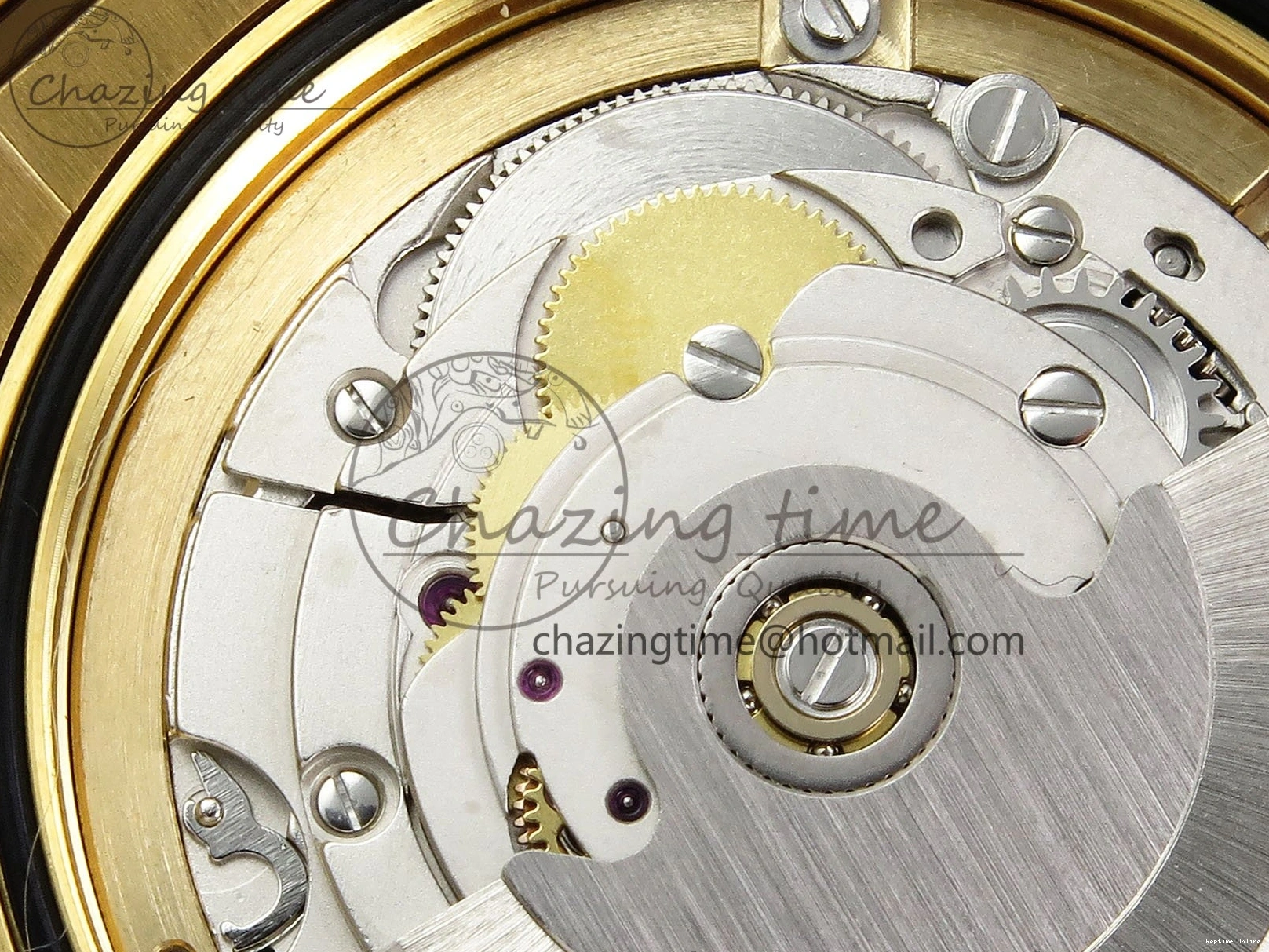 0212 Day Date 36 YG RAF 1:1 Best Edition Green Stone Roman Dial on YG Bracelet A Durable 1524